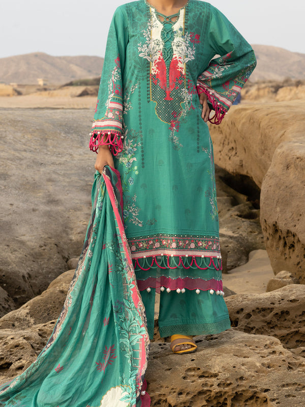 Green Lawn 3Pc Unstitched - ALP-3PS-2214