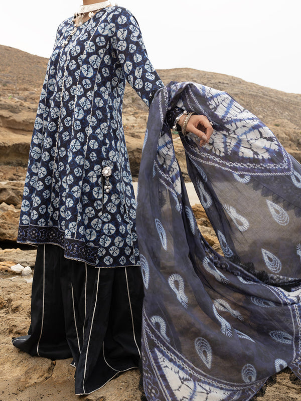 Blue Lawn 2Pc Unstitched - ALP-2PS-SLKD-UN-2251