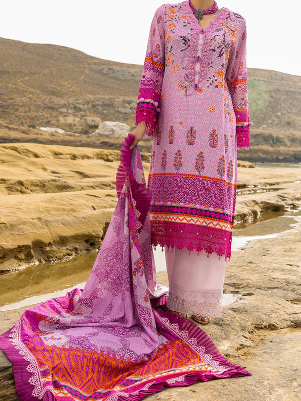 Purple Lawn 2Pc Unstitched - ALP-2PS-SLKD-UN-2258