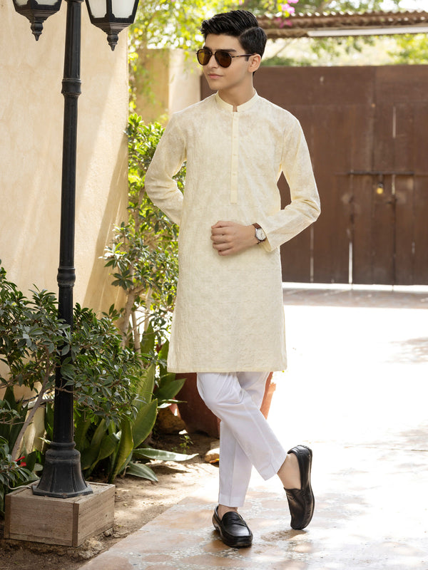 Lemon Yellow Cotton Kurta - ALT-K-025B