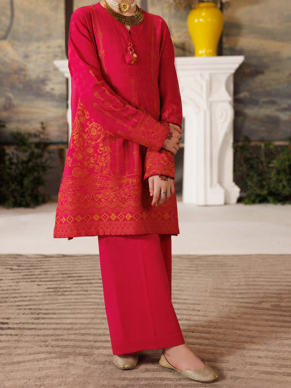 Pink Jacquard 2Pc Stitched - ALT-2PS-LKS-1162