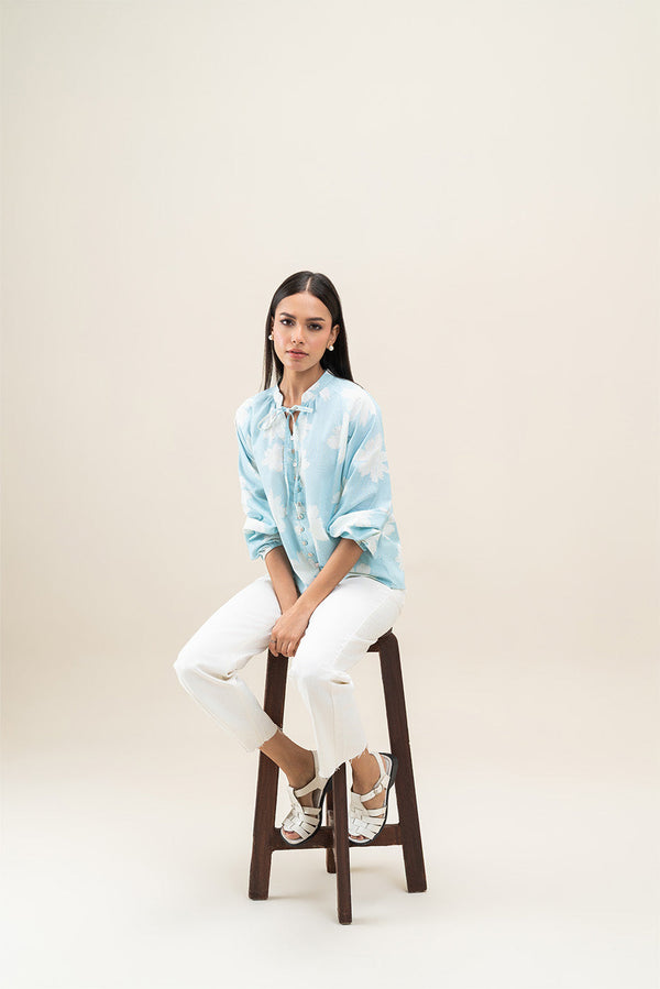 PRINTED FLORAL BLOUSE