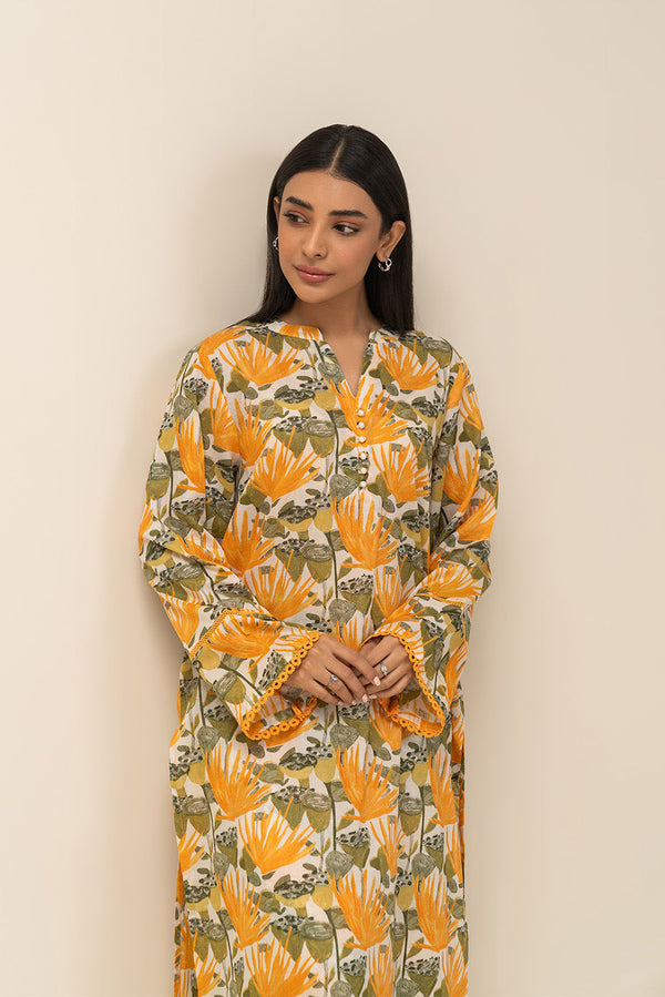 2 PIECE PRINTED LAWN SUIT (PRET)