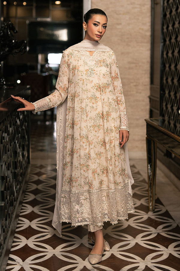 CRYSTAL DOVE-4PC EMBROIDERED CHIFFON SUIT