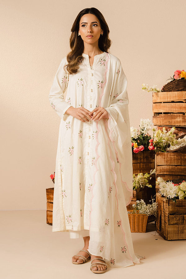 IVORY CHARM-2PC (SHIRT & DUPATTA)