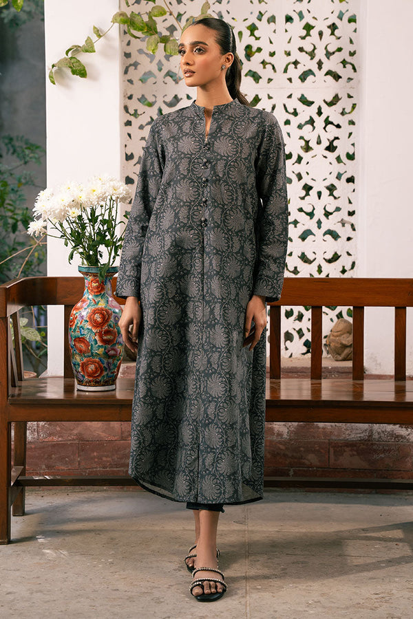 MOONLIT ECHOES-2 PIECE PRINTED KHADDAR SUIT