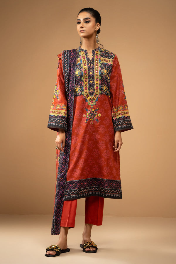 3 Piece - Printed Suit - KPW24-P3034-34