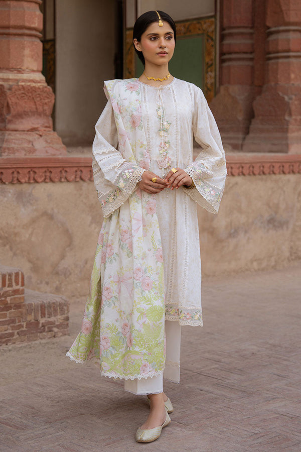 FLORAL GARLAND-3PC PRINTED LAWN SUIT
