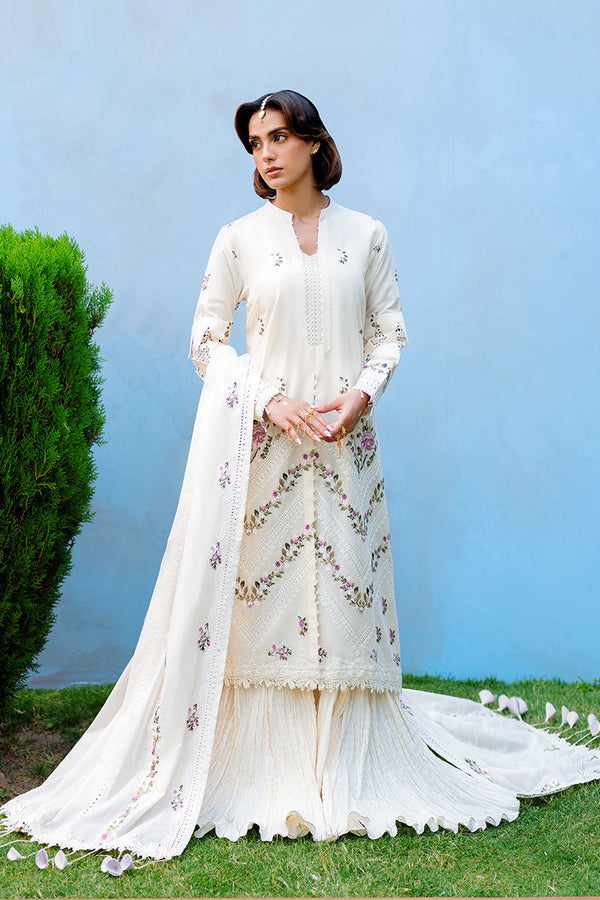 PETAL PARADISE-3PC (SHIRT,TROUSER & DUPATTA)