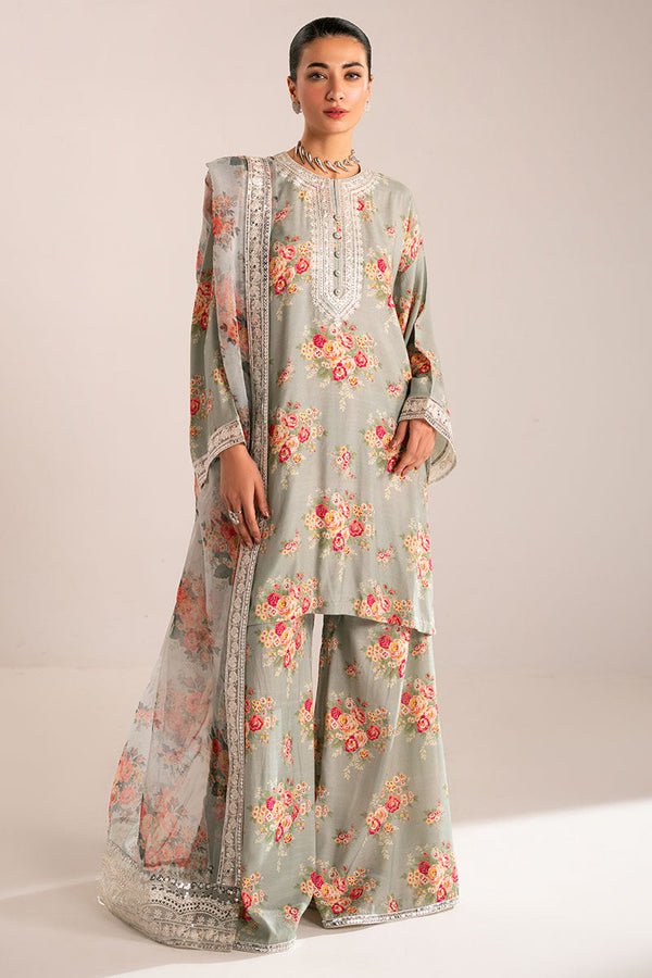 GREY MIST-3PC (SHIRT, TROUSER & DUPATTA)