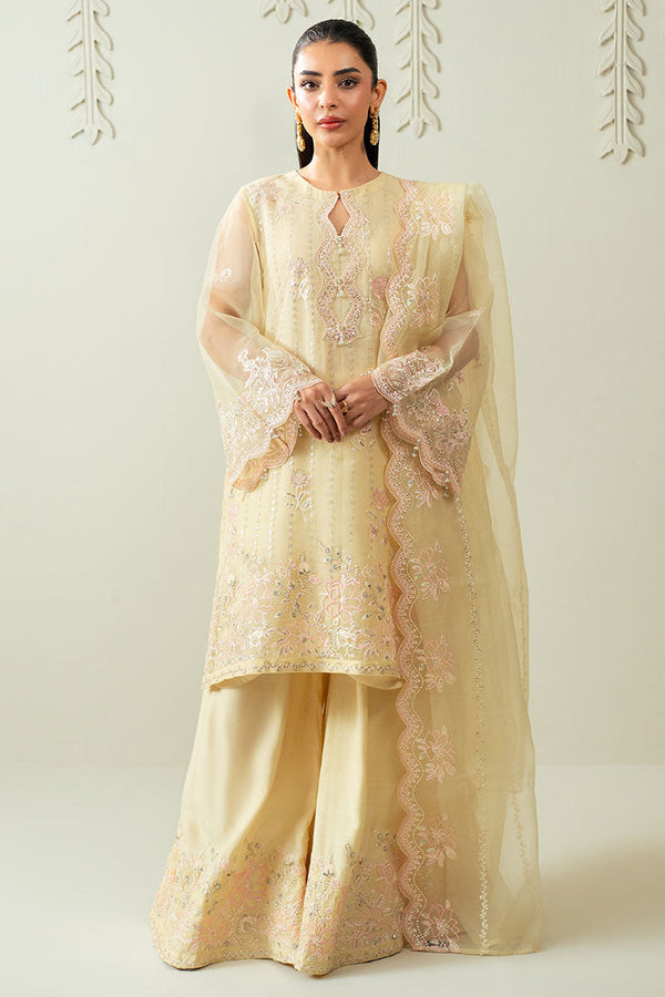 ROSETTE GLOW -3PC (SHIRT, TROUSER & DUPATTA)