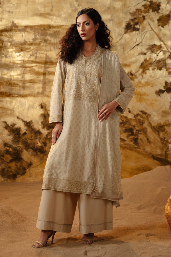 4 Piece - Embroidered Suit - MCP1230