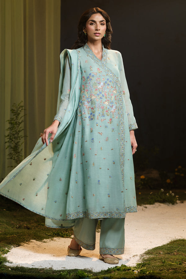 4 Piece - Embroidered Suit - MCP1341-2