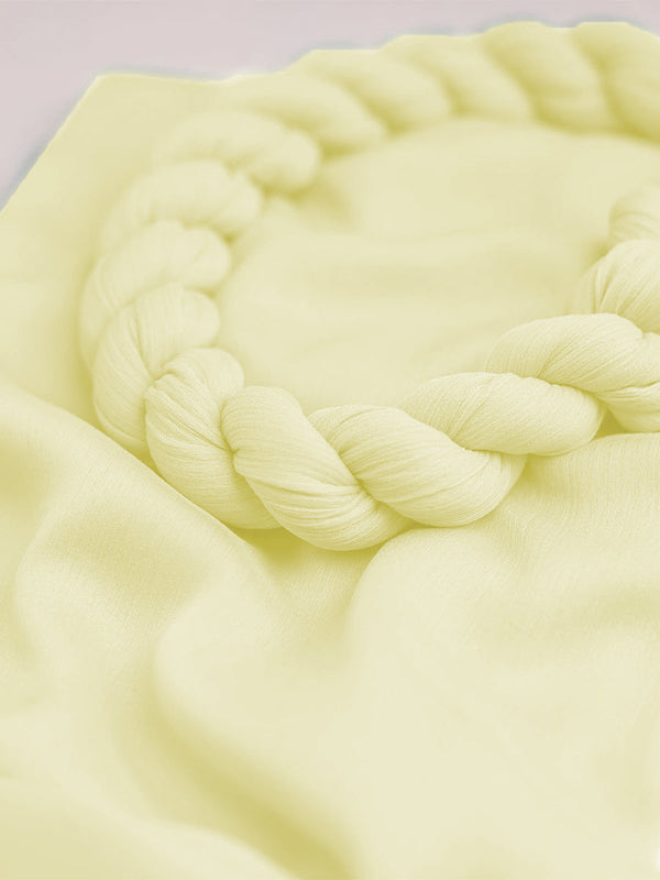 1PC Dyed Crinkle Chiffon Dupatta