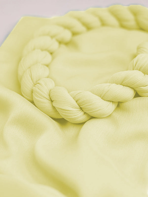 1pc Dyed Crinkle Chiffon Dupatta