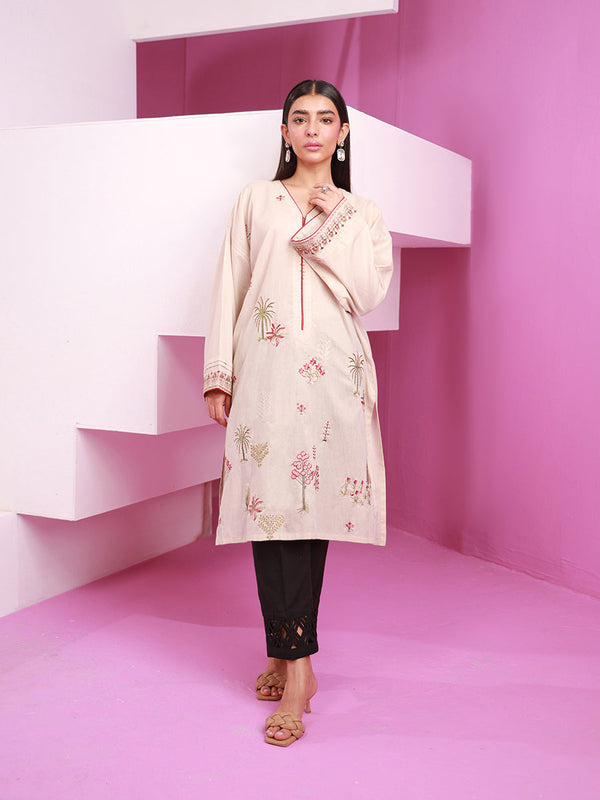 1PC Stitched Basic Signature Embroidered Dobby Shirt