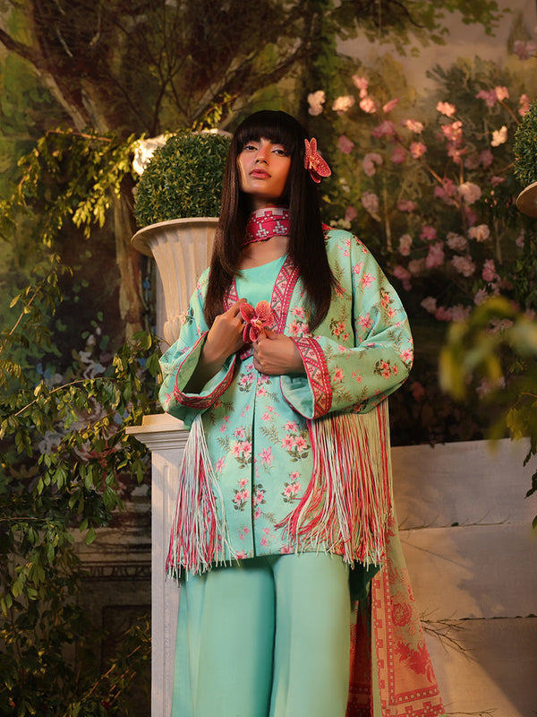 2pc Unstitched Shirt & Dupatta (RO008)