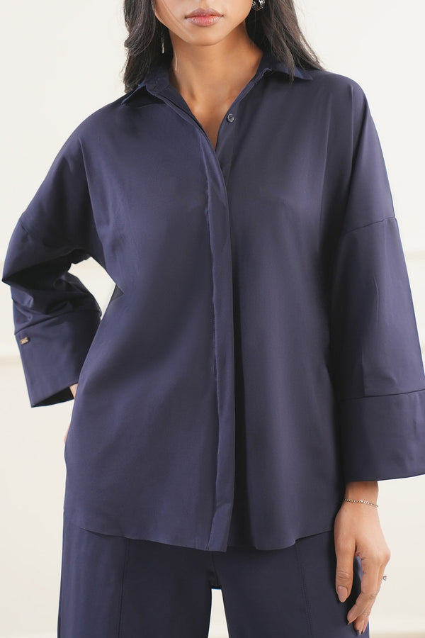 Solid Scuba Stitched 2 Piece (Shirt/Trouser)