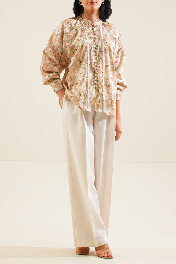 Printed Silk Touch Stitched Shirt