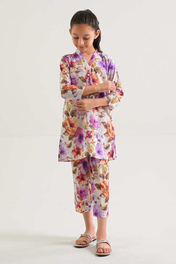 Printed Lawn Stitched 2 Piece (Shirt/Trouser)
