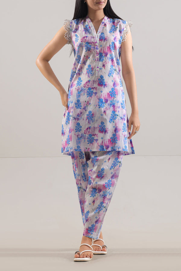 Printed Lawn Stitched 2 Piece (Shirt/Trouser)