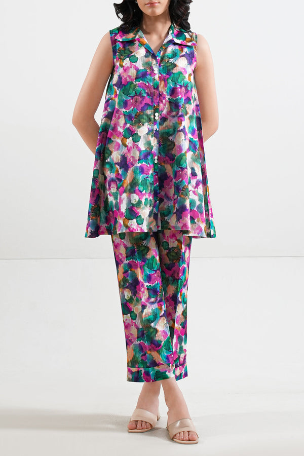Printed Lawn Stitched 2 Piece (Shirt/Trouser)