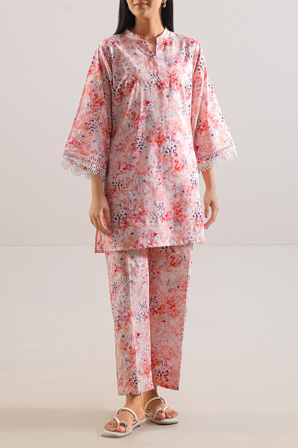 Printed Lawn Stitched 2 Piece (Shirt/Trouser)