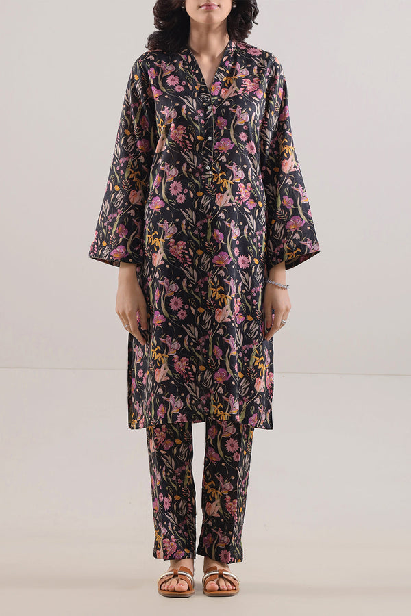 Printed Silk Touch Stitched 2 Piece (Shirt/Trouser)
