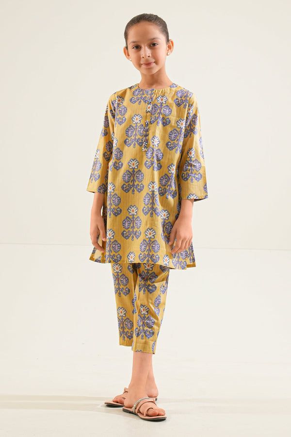 Printed Lawn Stitched 2 Piece (Shirt/Trouser)  For Kids