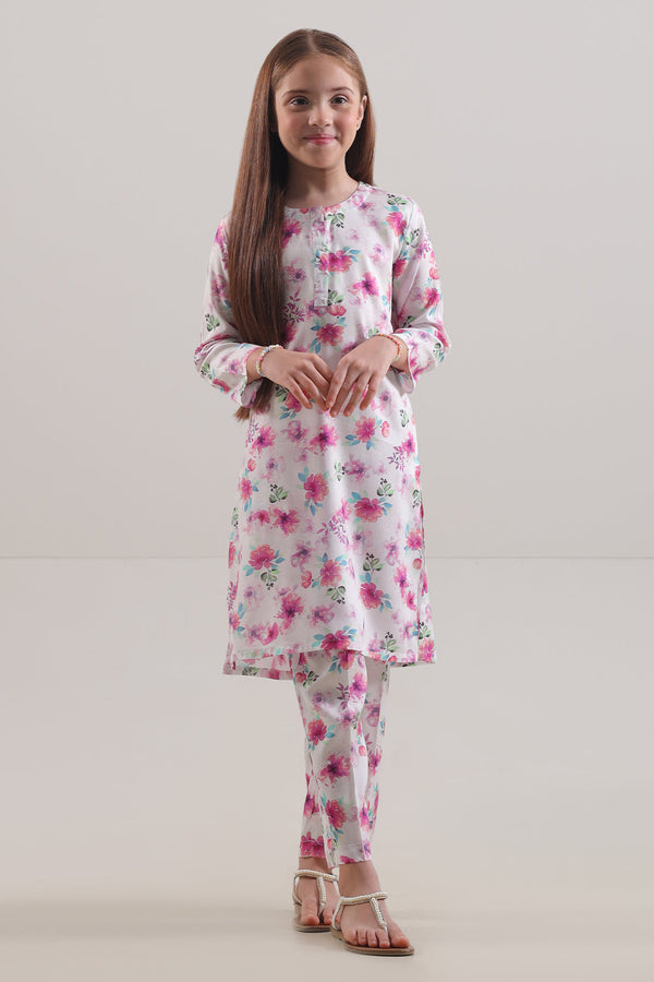Printed Silk Touch Stitched Shirt/trouser For Kids