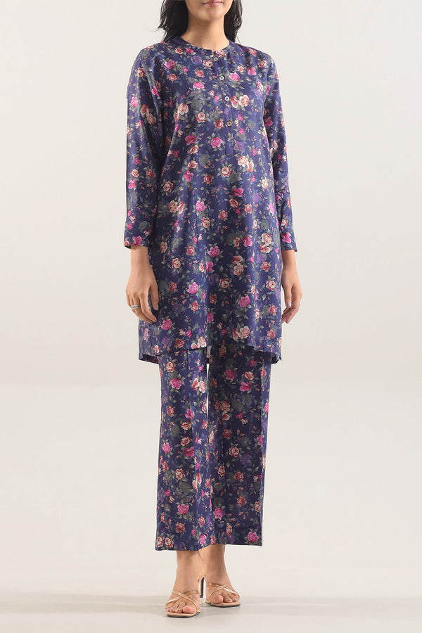 Printed Silk Touch Stitched 2 Piece (Shirt/Trouser)