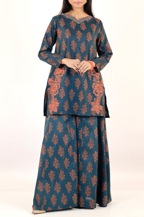 Embroidered Cotton Jacquard Stitched Shirt