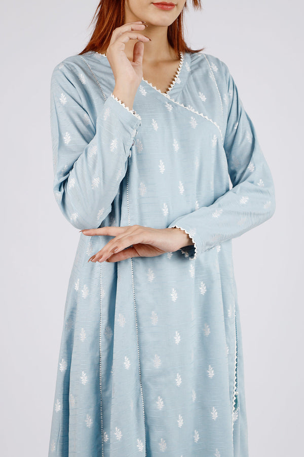 Cotton Jacquard Stitched 2 Piece (Shirt/Trouser)