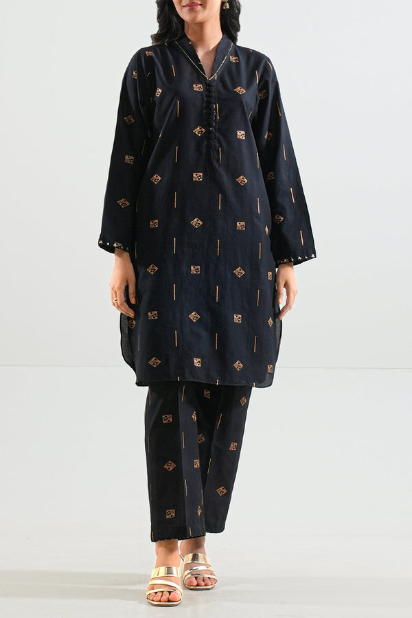 Jacquard Cotton Stitched Shirt