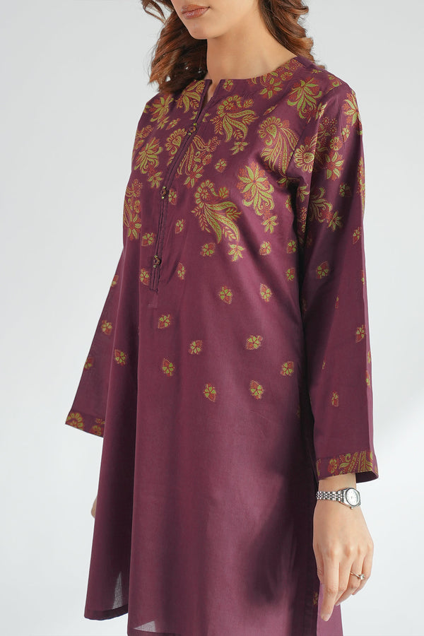 Cotton Jacquard Stitched 2 Piece (Shirt/Trouser)