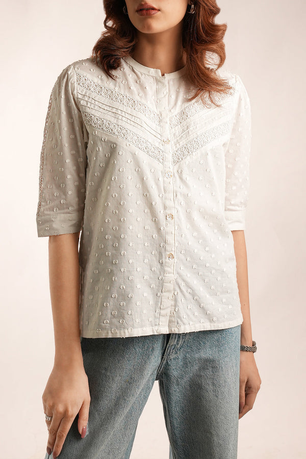 Reverse Jacquard Stitched Shirt