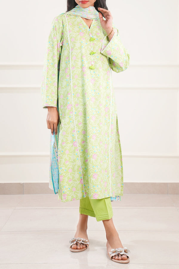 Printed Soft Touch Cotton Stitched Shirt