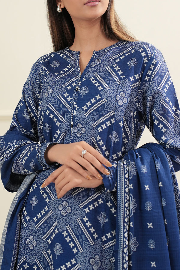 Printed Khaddar Stitched 2 Piece (Shirt/Trouser)