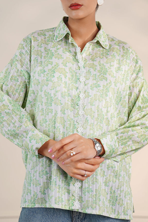 Printed Cotton Stitched Shirt