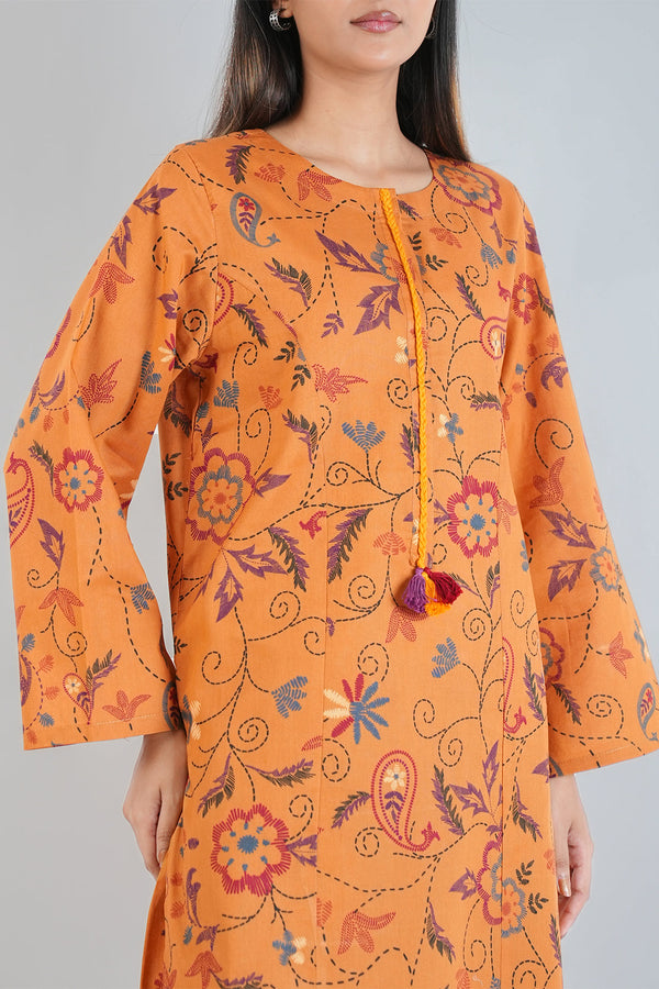 Printed Lawn Stitched 2 Piece (Shirt/Trouser)