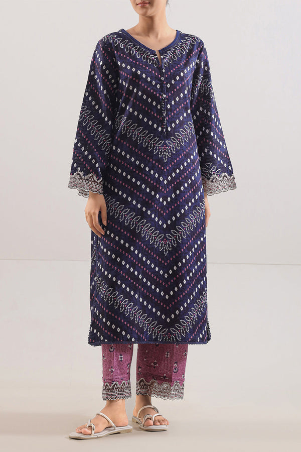 Stitched Printed Embroidered Lawn 2 Piece (Shirt/Trouser)