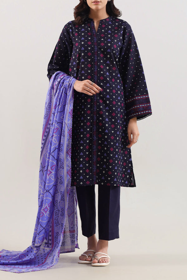 Printed Lawn Stitched 3 Piece