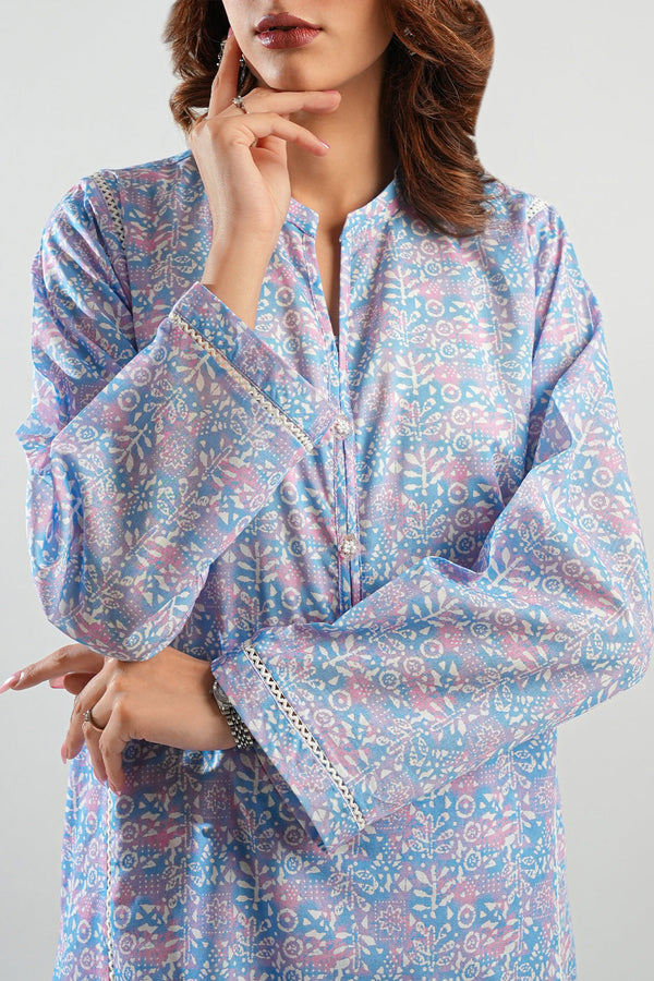 Printed Lawn Stitched 2 Piece (Shirt/Trouser)