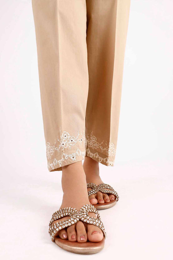 Embroidered Cotton Pant