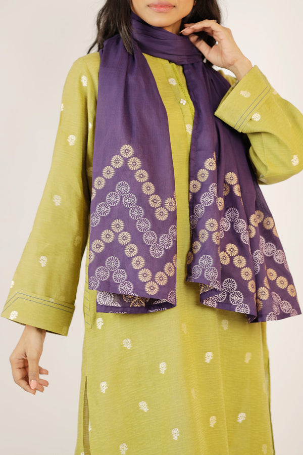 Cotton Jacquard Stole