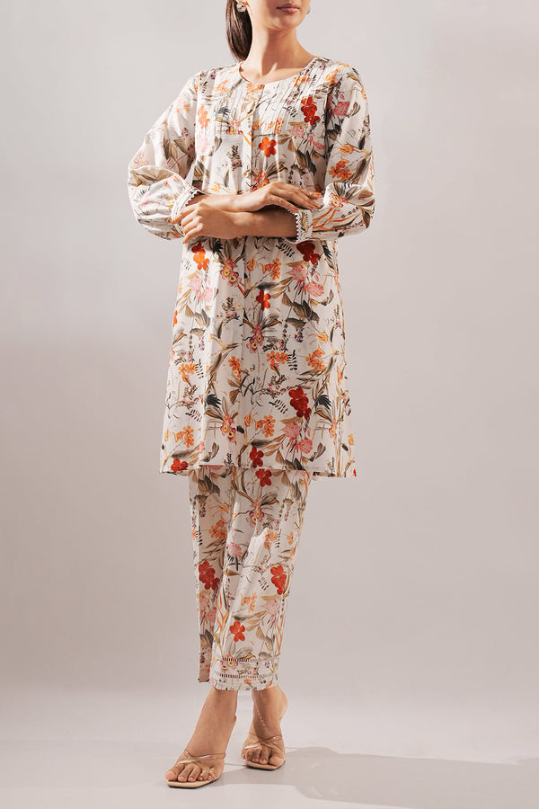 Unstitched Printed Lawn 2 Piece (Shirt/Trouser)