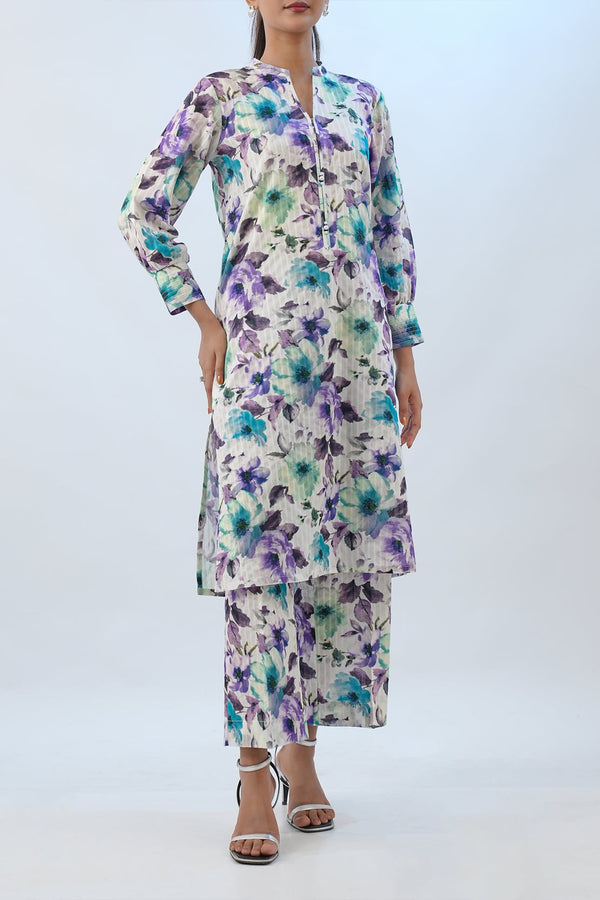 Unstitched Printed Lawn 2 Piece (Shirt/Trouser)