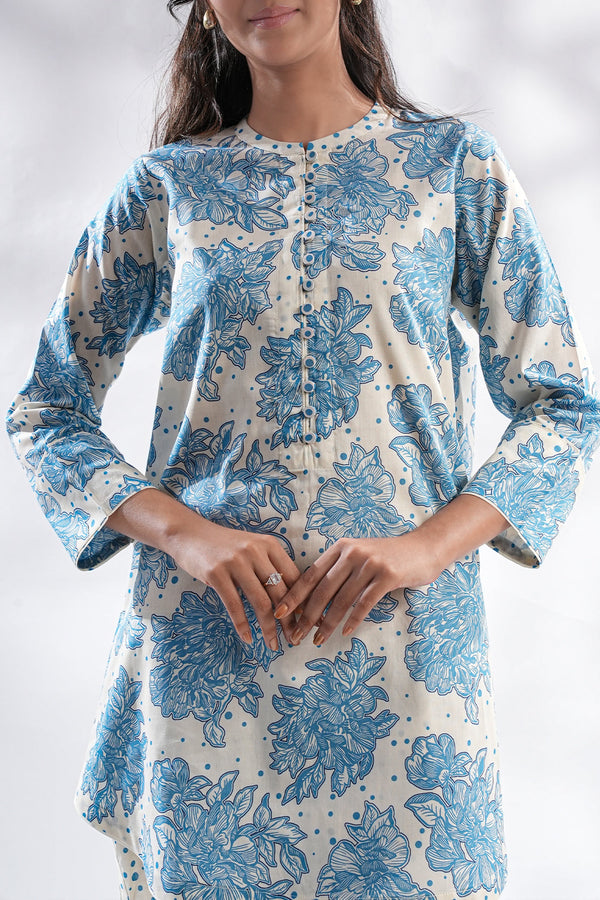 Unstitched Printed Lawn 2 Piece (Shirt/Trouser)