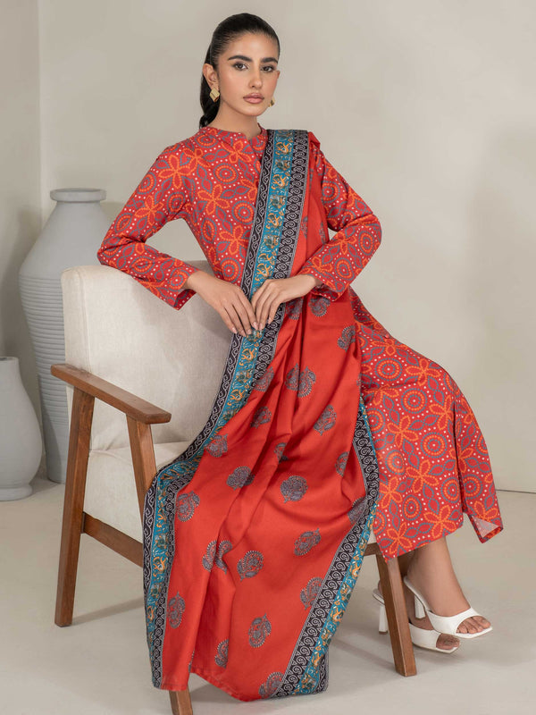 3 Piece Khaddar Suit-Printed (Unstitched)