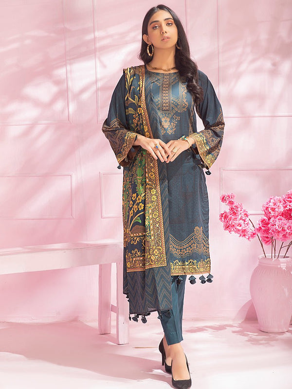 Digital Printed Lawn Suit Shirt & Dupatta
